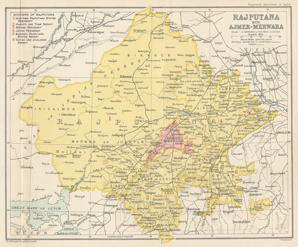 Original Rajput Territory