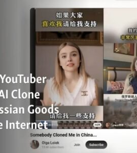 Ukrainian YouTuber Finds Her AI Clone Selling Russian Goods on Chinese Internet