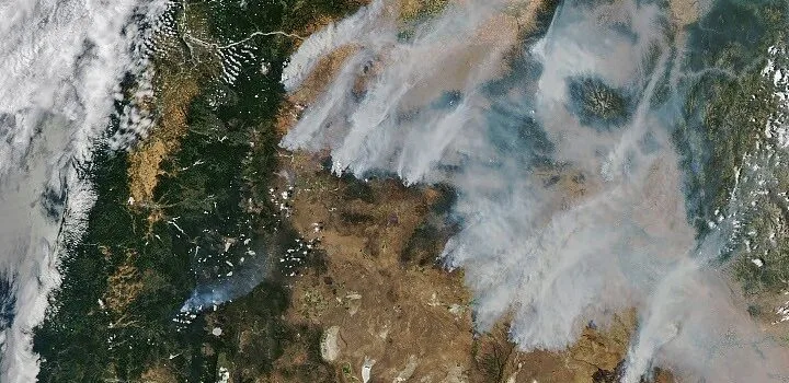 Smoke Blankets Oregon - NASA Science
