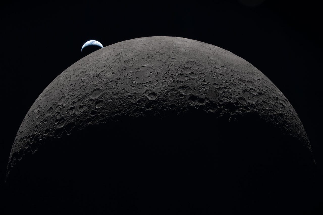 NASA's LRO Images Falcon 9 Crater on Moon, Learns New Details
